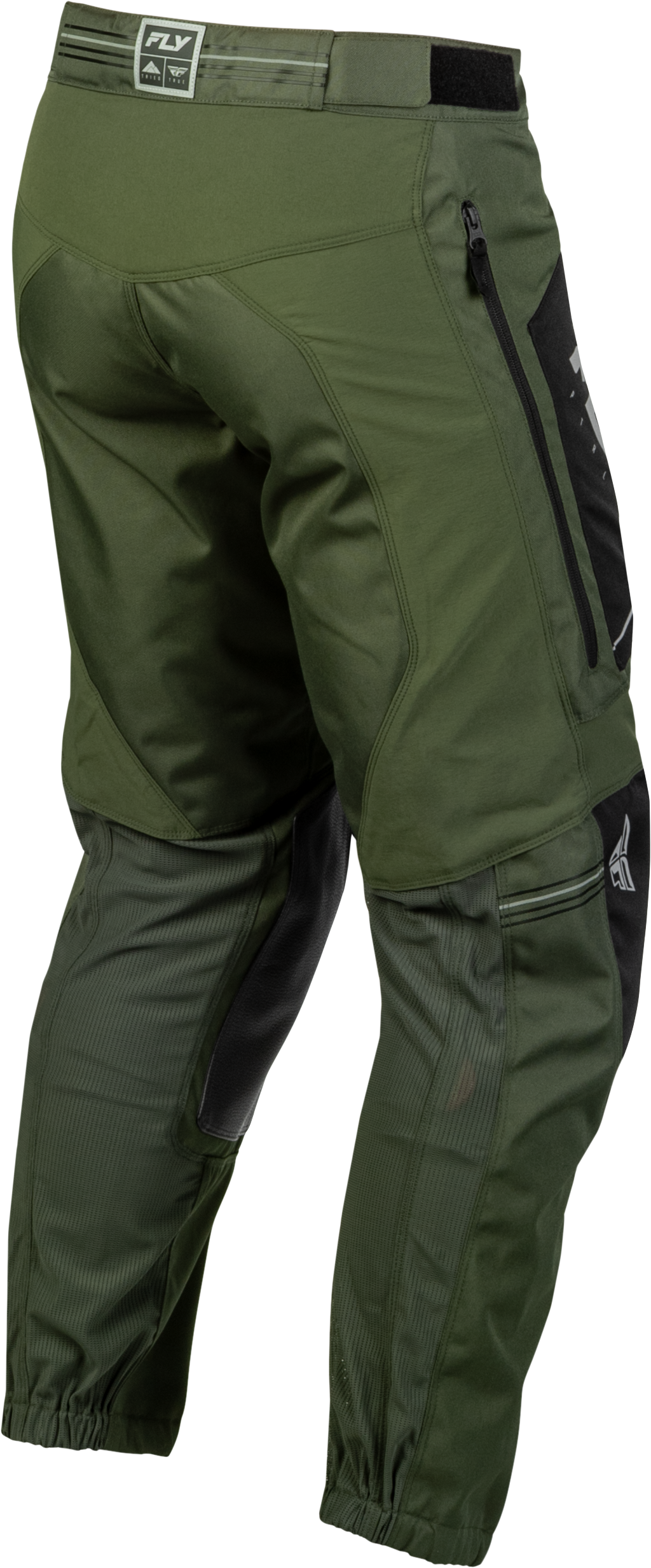Fly Racing Patrol Pants Forest Green/Black Size 30 - Durable Multi-Panel Construction with Ventilated Comfort Mesh Liner