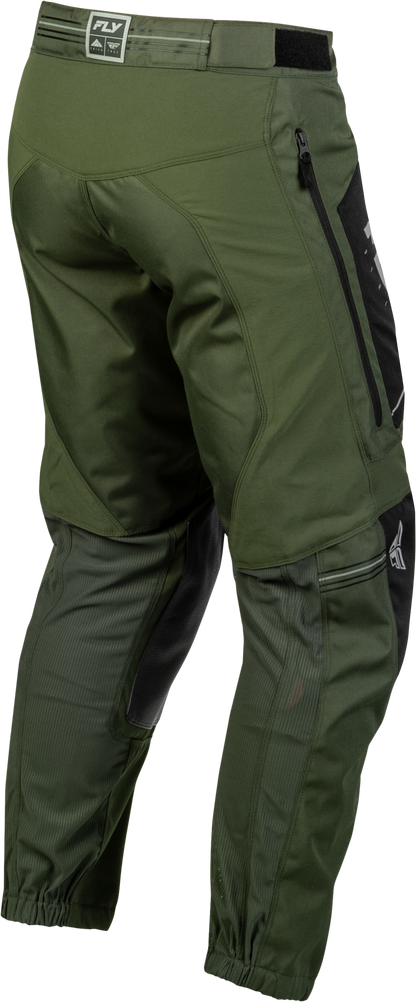 Fly Racing Patrol Pants Forest Green/Black Size 30 - Durable Multi-Panel Construction with Ventilated Comfort Mesh Liner