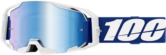 100-Percent Armatic Goggle Blue Mirror with Blue Lens - MX Racing Eyewear