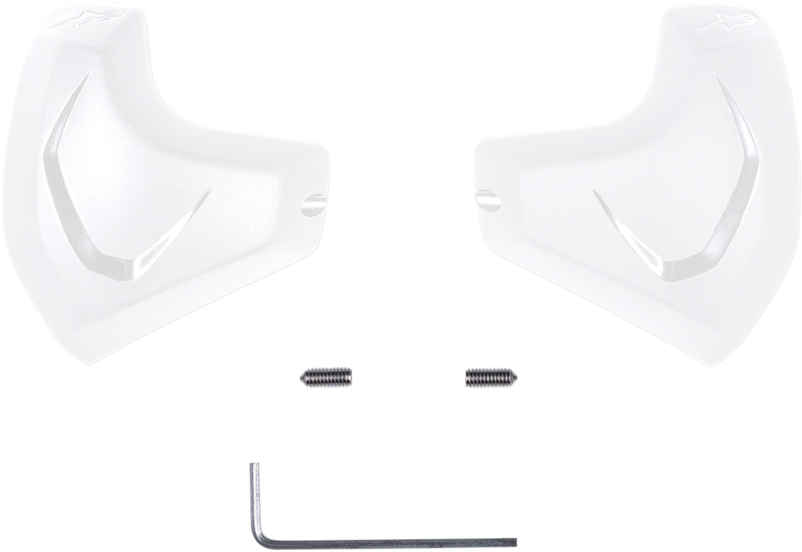 Alpinestars Elbow Sliders - White 6450018-20 for Motorcycle Leathers