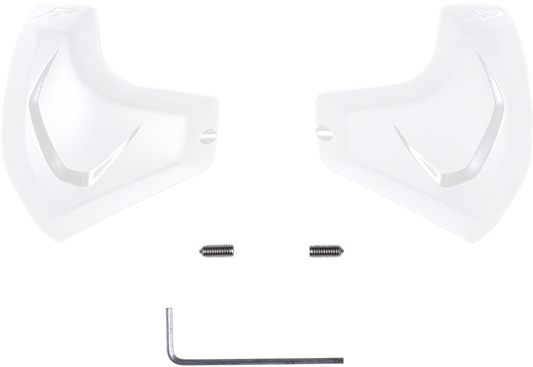 Alpinestars Elbow Sliders - White 6450018-20 for Motorcycle Leathers