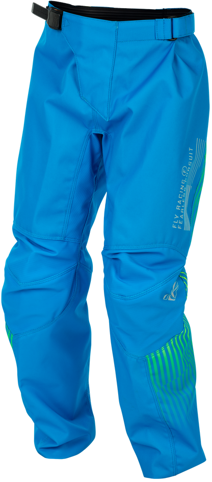 Youth F 16 Pants Blue/Hi Vis Sz 18