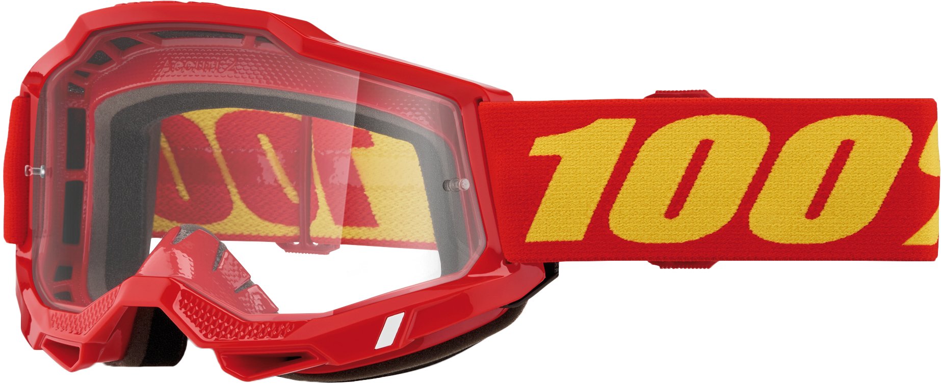 100 Percent Accuri 2 Goggle with Red Clear Lens - Part No. 50013-00042