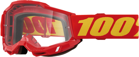 100 Percent Accuri 2 Goggle with Red Clear Lens - Part No. 50013-00042