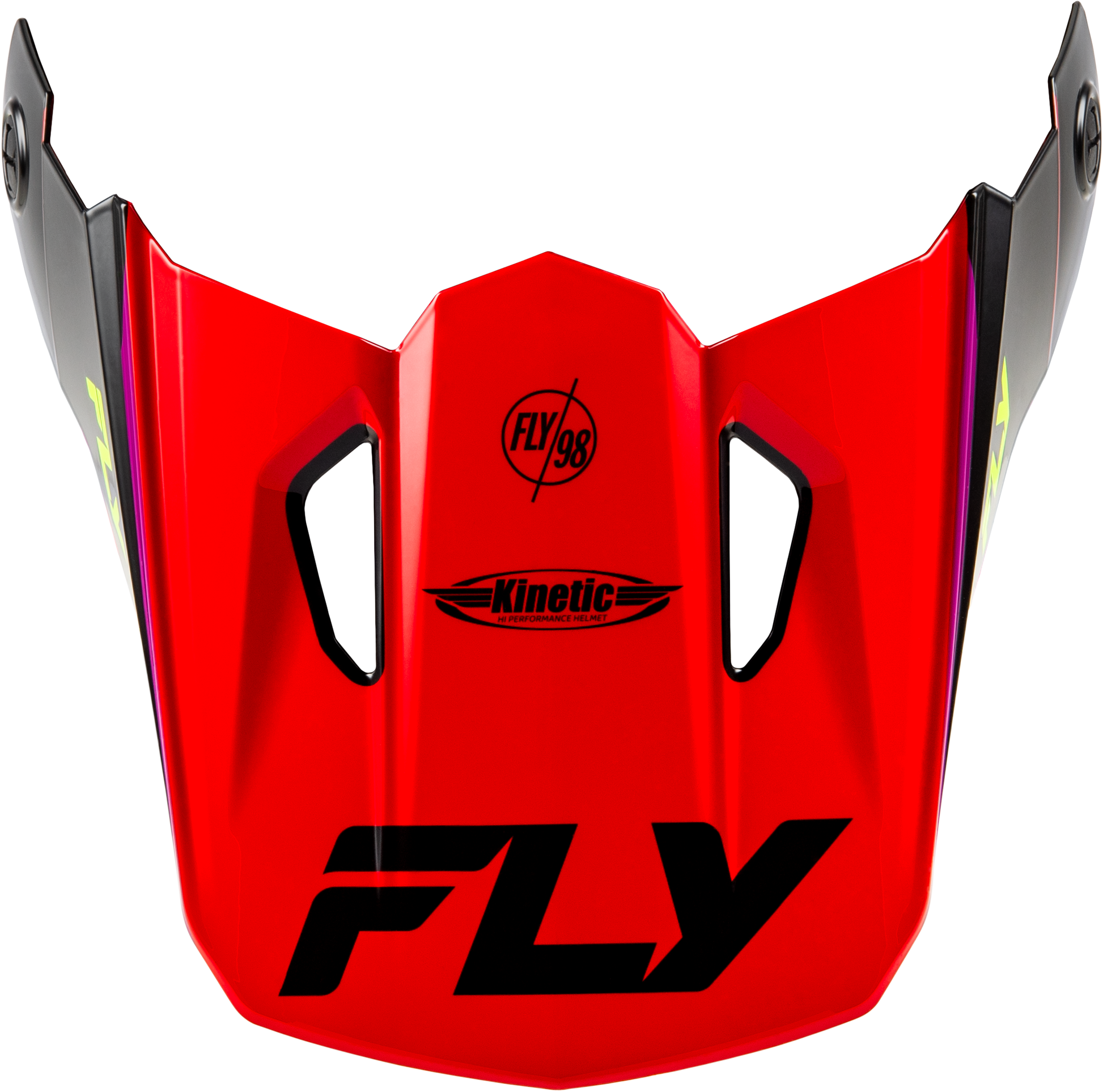 Fly Racing Kinetic Rally Helmet Visor Red, Black & White – Size XS/S