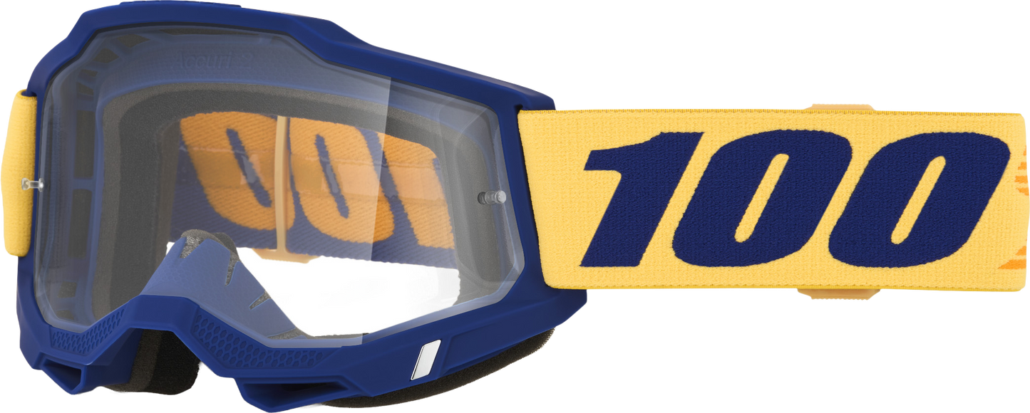 100 Percent Accuri 2 Goggle with Desoto Clear Lens – Comfortable Fit and Clear Visibility