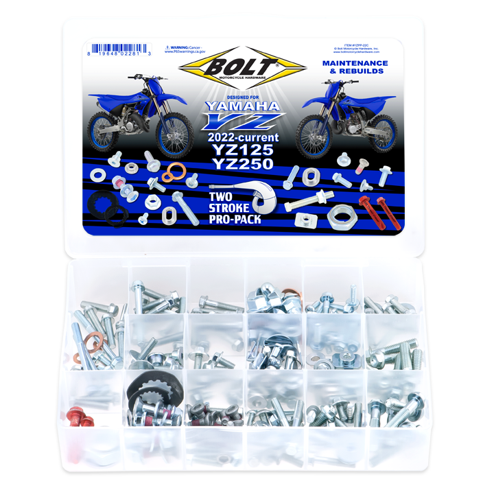 BOLT Propack YZ125/250 Engine and Frame Fastener Kit for Yamaha YZ Models 2022-2024