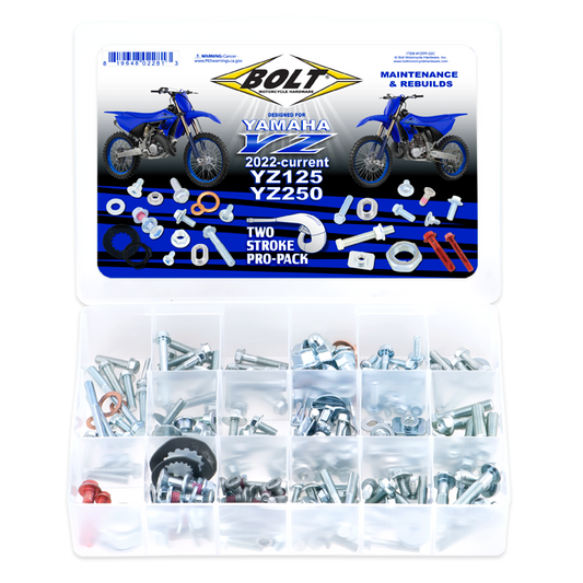 BOLT Propack YZ125/250 Engine and Frame Fastener Kit for Yamaha YZ Models 2022-2024
