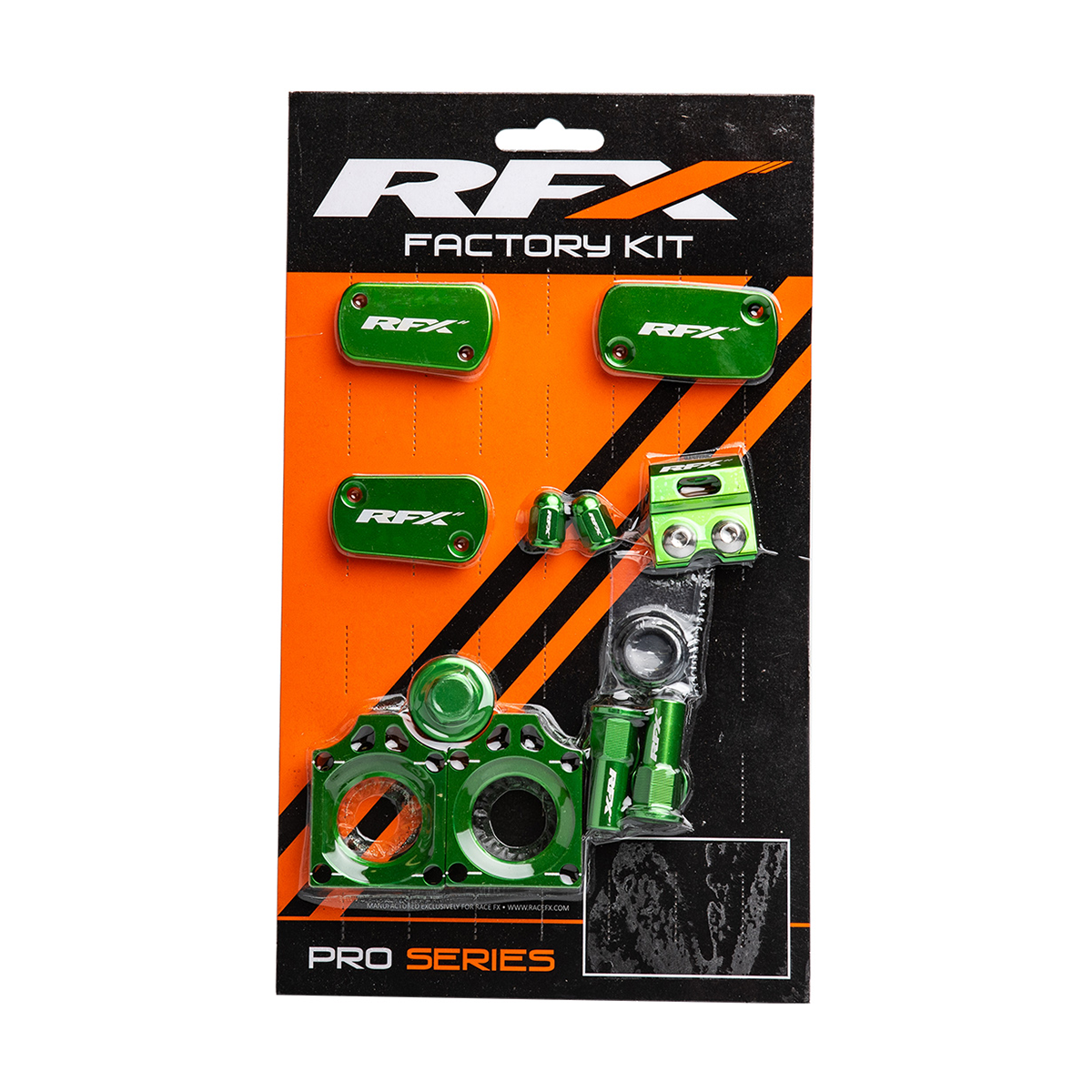 RFX Factory Kit Green Kawasaki FXFK 20300 99GN for Enhanced Wheel and Axle Maintenance