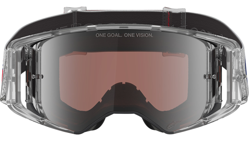 Alpinestars Supertech Goggle - Merica 25 - Red/Blue - Silver/Copper 2601-4102