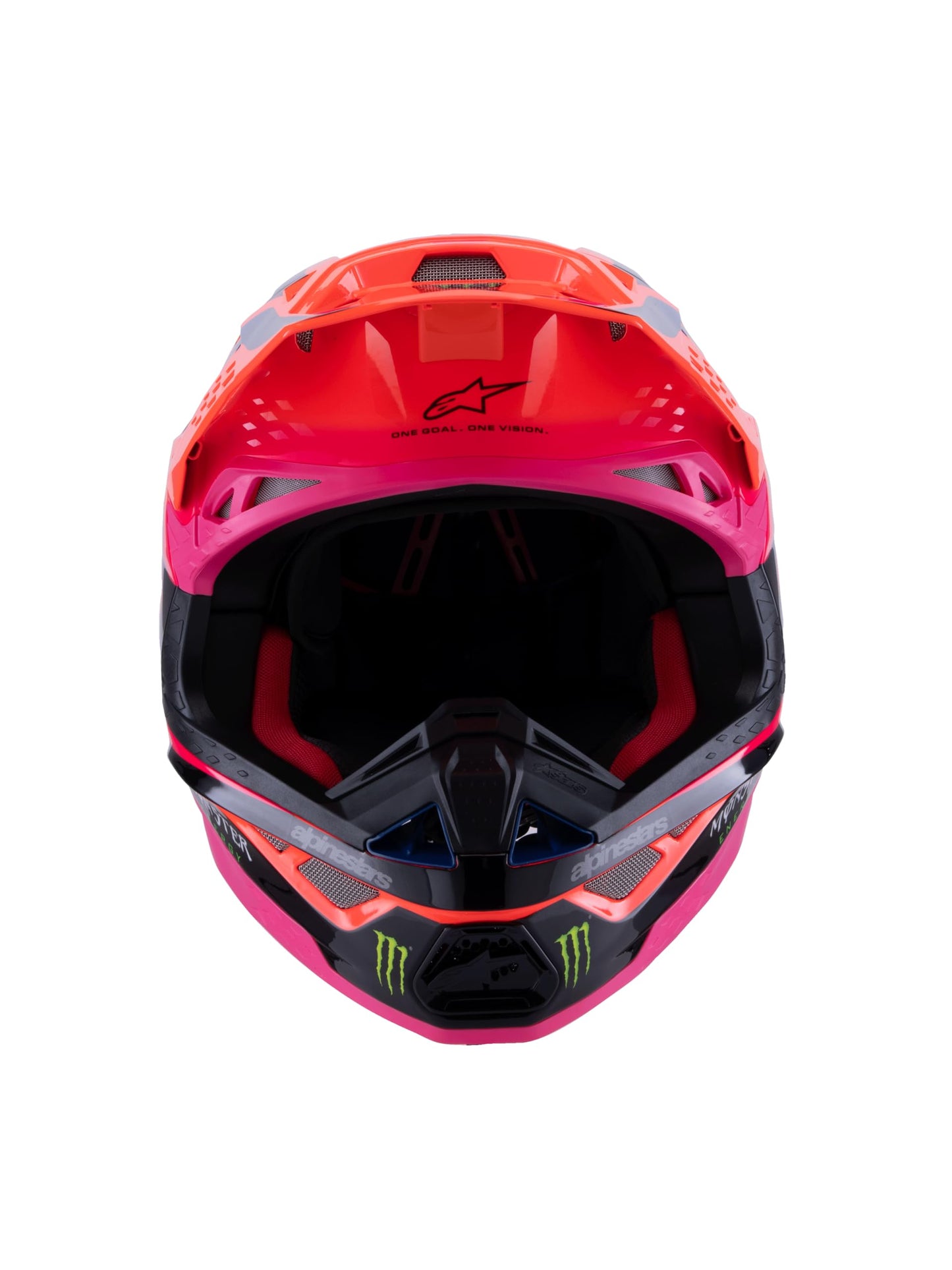 Alpinestars - S-M10 Deegan Helmet Orng Flo/Prpl/Pnk Fluo Sm (8300425-433- S)