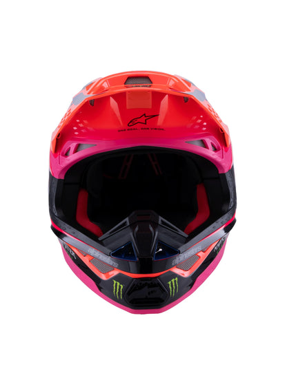 Alpinestars - S-M10 Deegan Helmet Orng Flo/Prpl/Pnk Fluo Sm (8300425-433- S)