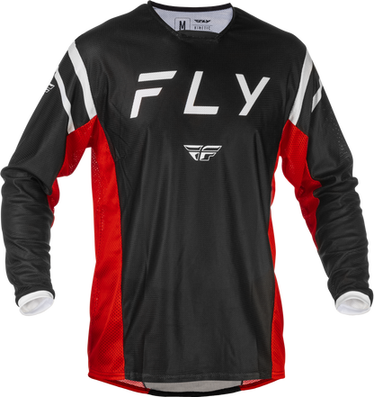 Fly Racing Kinetic Mesh Center Jersey Black/White/Red Small