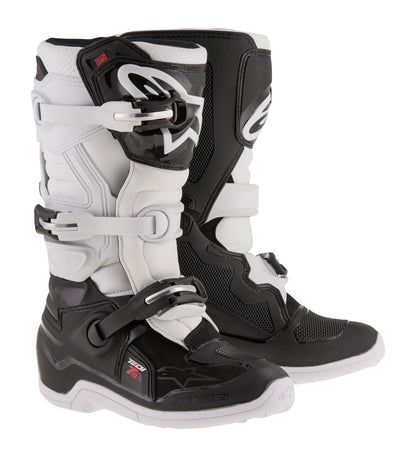 Alpinestars Youth Tech 7S Motocross Boot, Black/White, 4