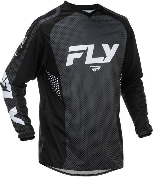 FLY RACING F-16 JERSEY BLACK/WHITE 5X'X