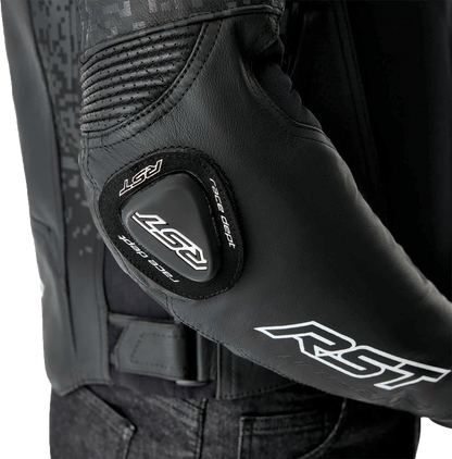 RST Supersport K D3O Leather Motorcycle Jacket - Black, Large