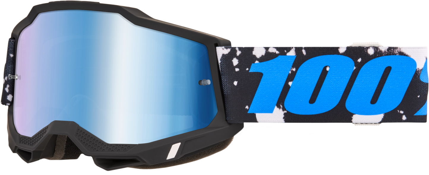 100-Percent Accuri 2 Goggle Calisto Mirror Blue - Premium Performance Racing Goggles with Enhanced Field of View