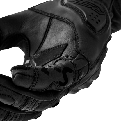 RST Women's S1 Black Leather Gloves - Size Small