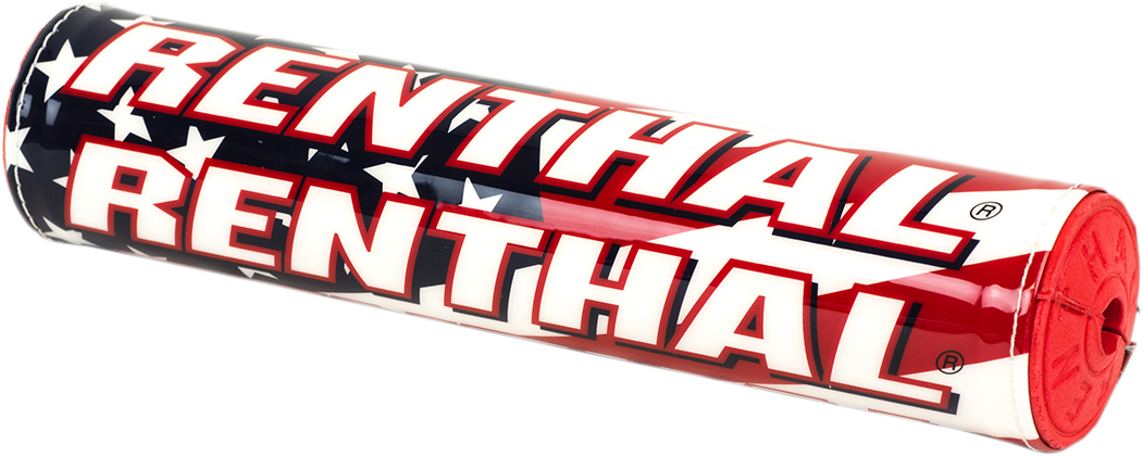 Renthal SX Crossbar Pad - 10-Inch USA Flag P319 with Impact-Resistant Foam