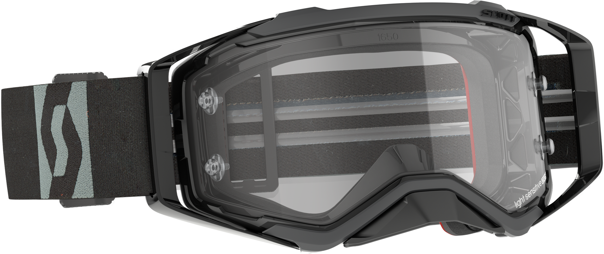 SCOTT Prospect LS Goggle Black/Grey Light Sensitive Grey Works - Part 272820-1001327