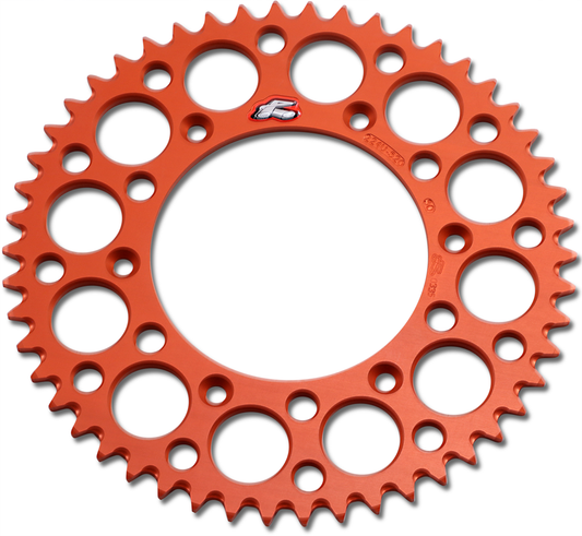 RENTHAL Rear Sprocket - Aluminum 50 Tooth - Orange 224U-520-50GPOR
