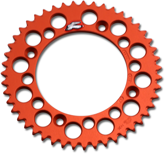 Renthal Rear Sprocket 47 Tooth Aluminum Orange for Gas Gas, Husqvarna, KTM 441U-428-47GPOR