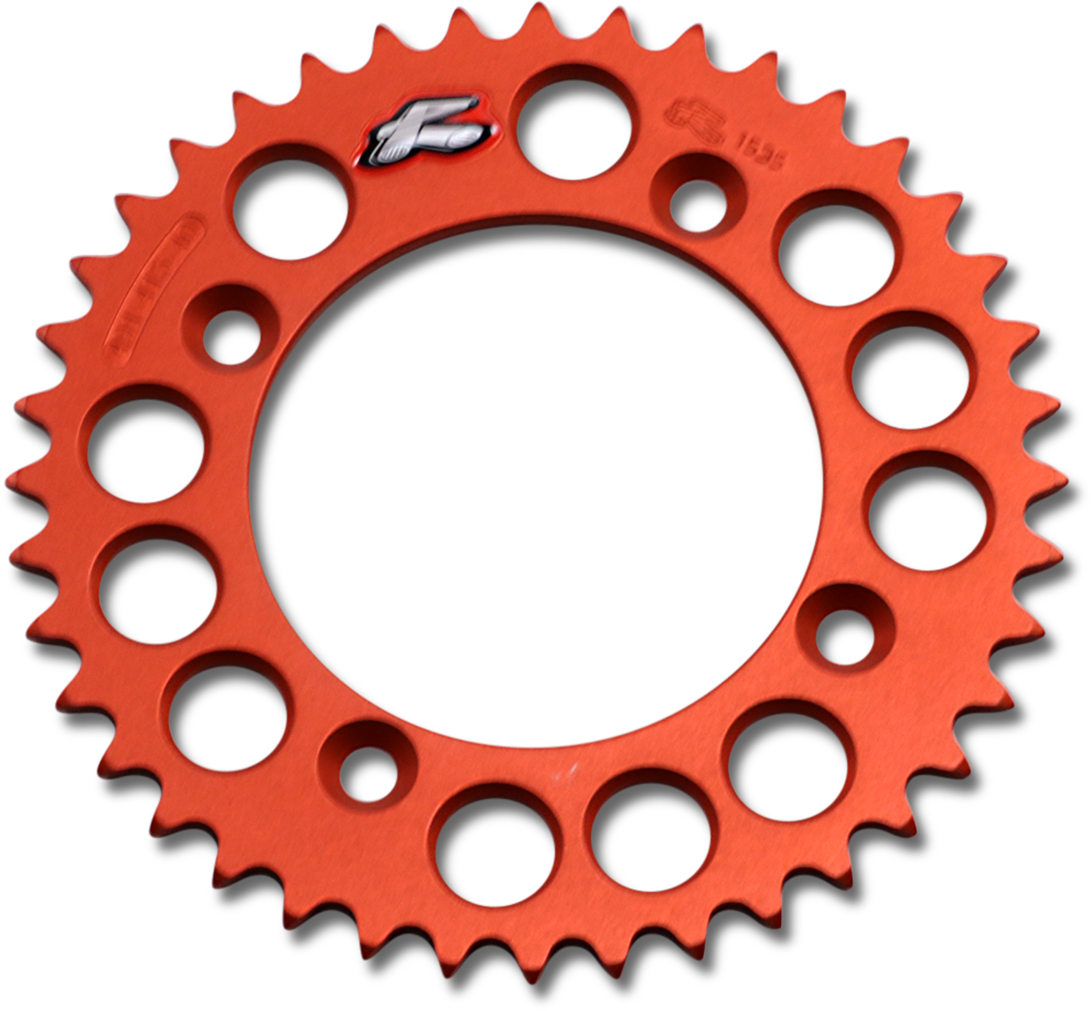 Renthal Aluminum Rear Sprocket - 40 Tooth - Orange for Gas Gas, Husqvarna, KTM - Part 491--415-40P-OR
