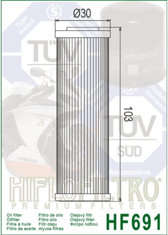 Hiflo Oil Filter FANTIC 250/500 CABALLERO 2018+2020 HF691
