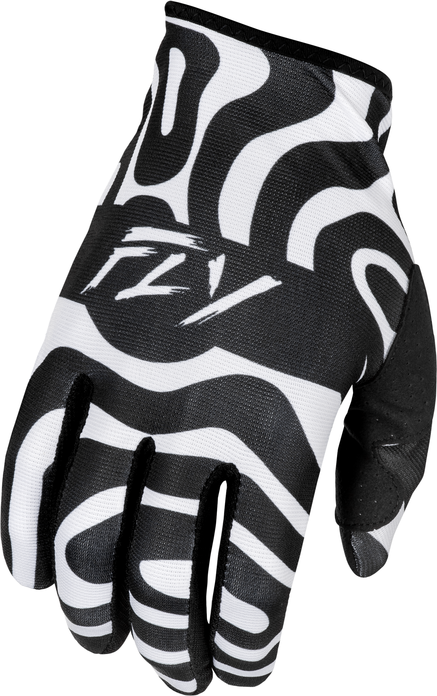 Fly Racing Lite Gloves Abyss White/Black 3X – Lightweight Race Gloves with Touch Screen Compatibility