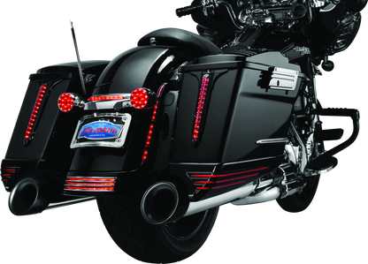 Kuryakyn Rear Fender Accents for Harley Davidson FLHX and FLTRX Models in Chrome