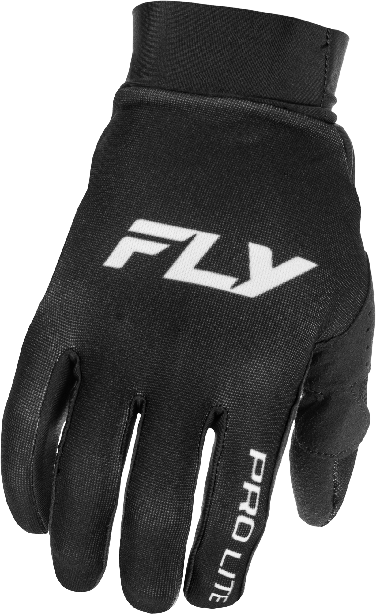 Fly Racing Pro Lite Gloves Black/White Medium - Lightweight Race Gloves with Touch Screen Compatibility