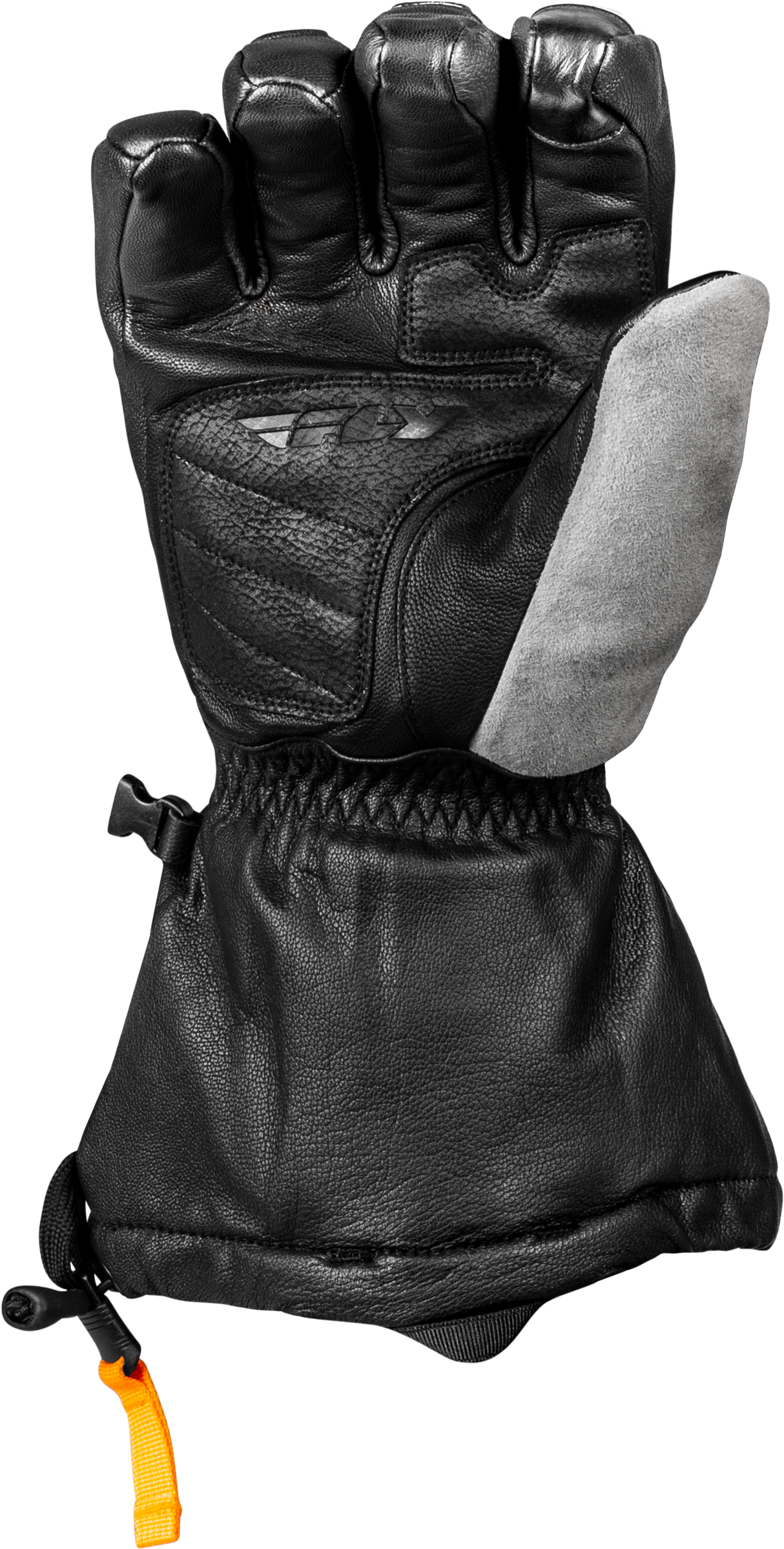 Fly Racing Glacier Gloves Black/Grey/Orange Medium with Hydraguard Weatherproof Technology