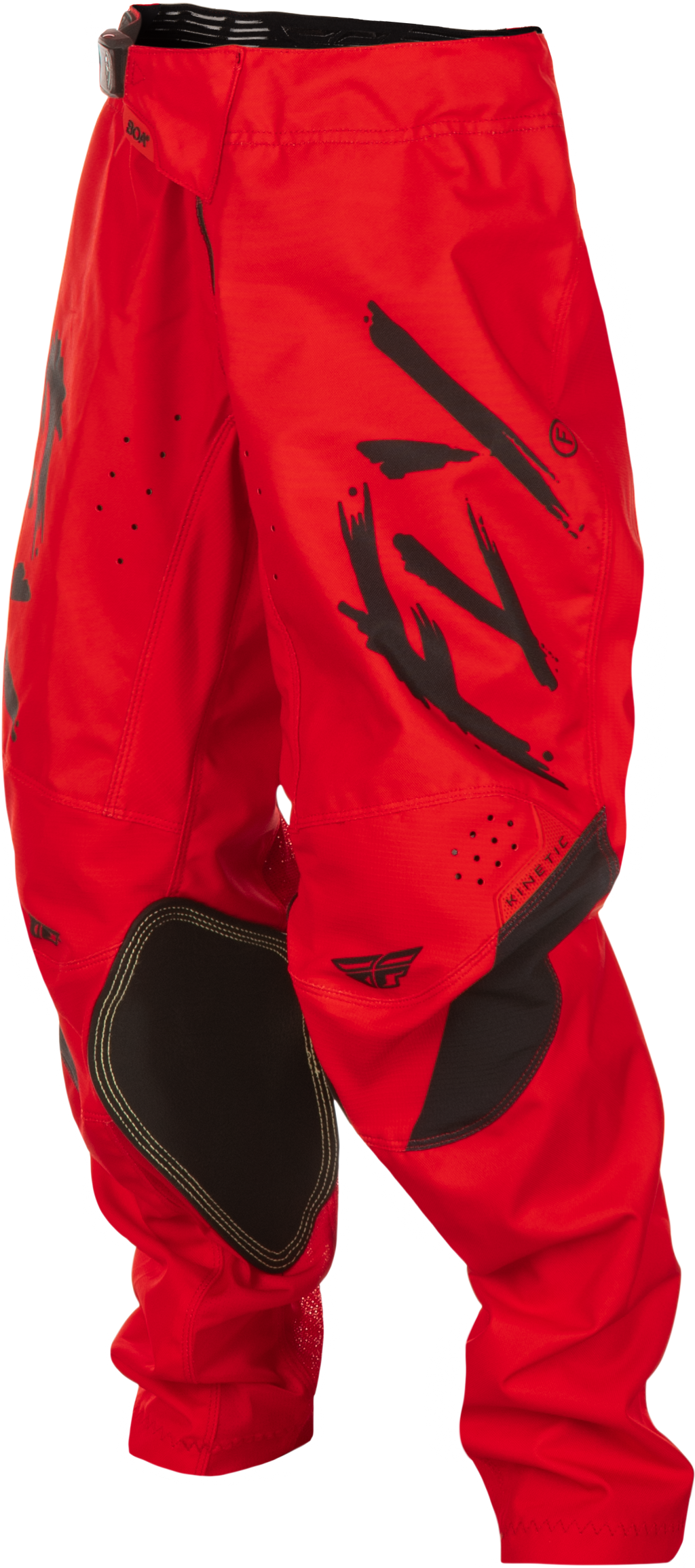 Fly Racing Kinetic Stoke Pant in California/Nevada Red and Black, Size 18