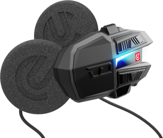 UCLEAR Motion HDX-V Single Kit Helmet Audio System with Crash Detection and DynaMESH Intercom