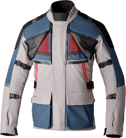 RST Ps Vulcan CE Jacket in Silver and Blue Textile XL - Part #103582SIL-46