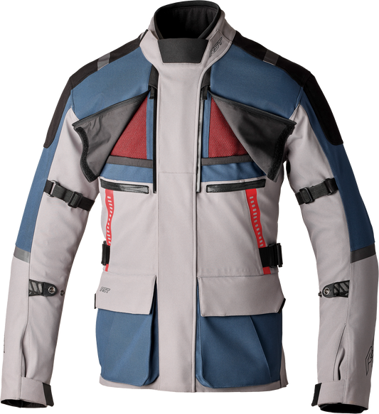 RST PS Vulcan CE Jacket in Silver and Blue Textile - Small, Part Number 103582SIL-40