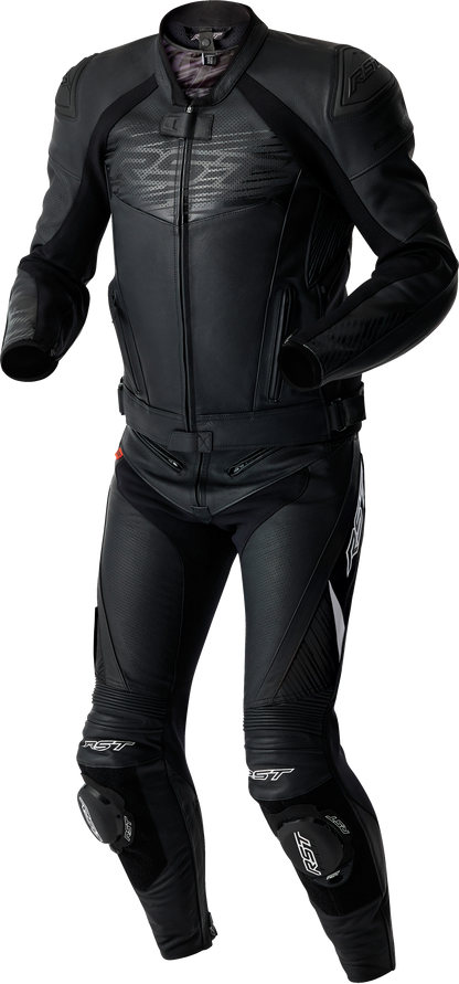 RST TracTech Evo D3O Leather Motorcycle Jacket Black - Part 103635BLK-56