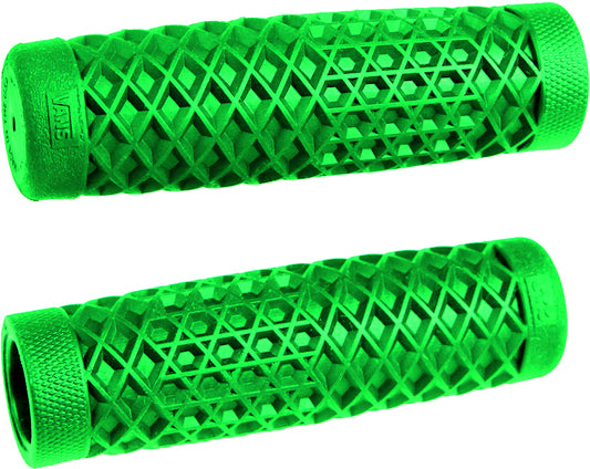 ODI Vans Cult V-Twin Grips Green 7/8 Inch – Classic Waffle Pattern Motorcycle Handlebar Grips
