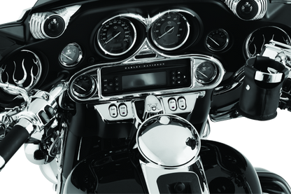 Kuryakyn Stereo Accent for 1996-2013 Harley-Davidson FL Touring Models Chrome - Part #kur3765