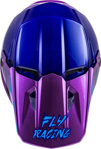 FLY RACING YOUTH KINETIC SURGE HELMET PINK/PURPLE/TEAL YM'YM