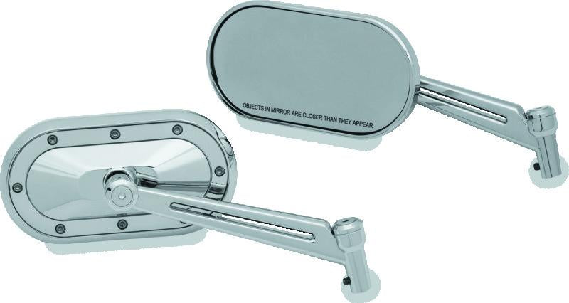 Kuryakyn Heavy Industry Chrome Mirrors Part Number KUR1736 for Powersports Vehicles
