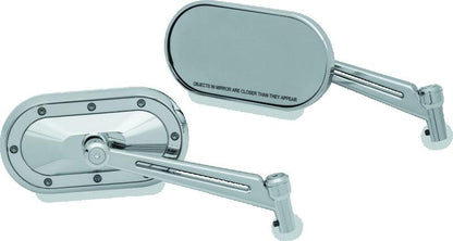 Kuryakyn Heavy Industry Chrome Mirrors Part Number KUR1736 for Powersports Vehicles
