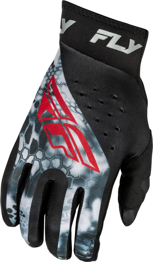 YOUTH PRO LITE KRYPTEK GLOVES BLACK/RED/GREY YL