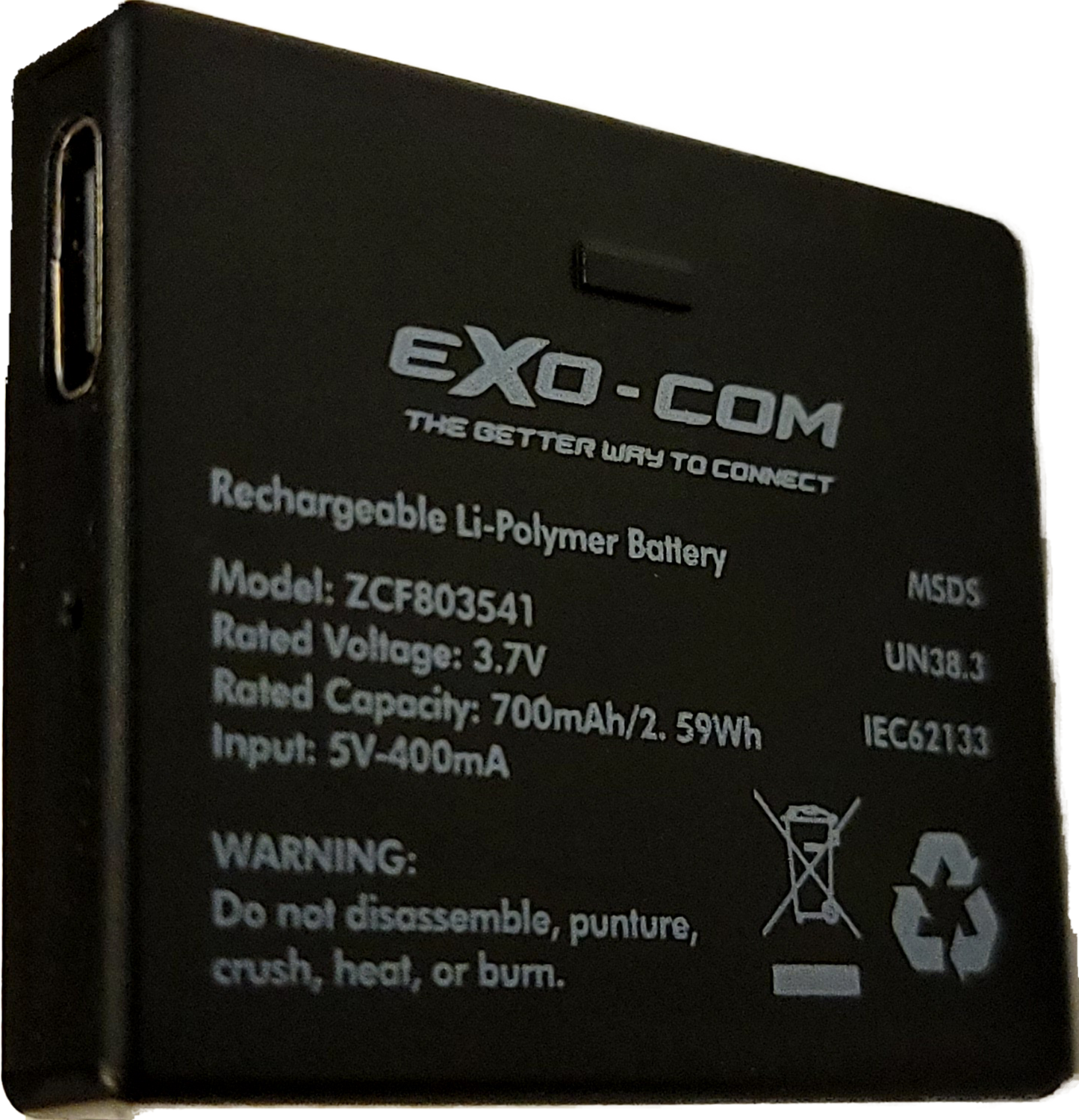 UCLEAR Exo Com Replacement Spare Battery - Reliable Power Solution