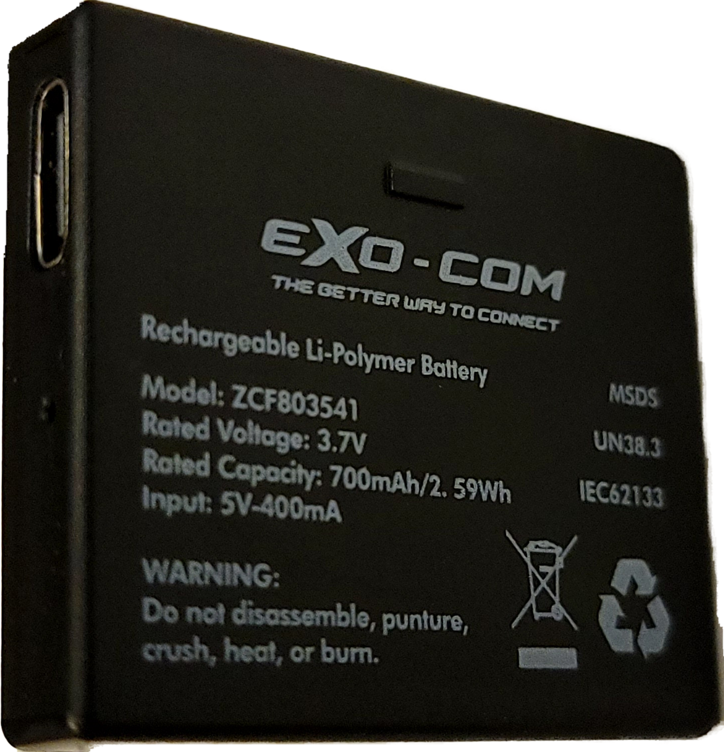 UCLEAR Exo Com Replacement Spare Battery - Reliable Power Solution