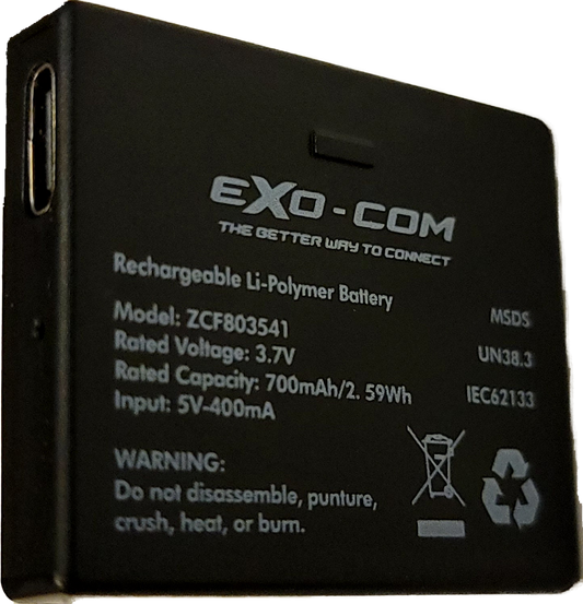 UCLEAR Exo Com Replacement Spare Battery - Reliable Power Solution