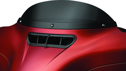 Kuryakyn Smooth Windshield Trim for 2014-2015 Harley Davidson Touring Models - Gloss Black Part #kur1389