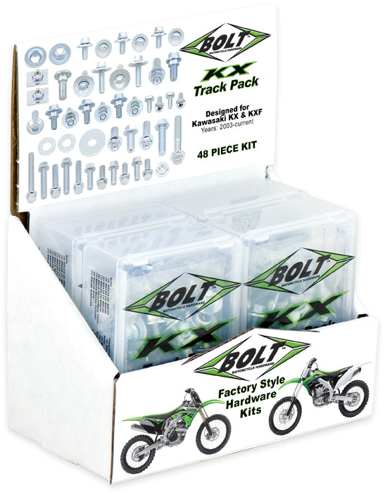 BOLT Kawasaki KX and KXF Full-Size Motorcycle Hardware Kit - Part 2014-6KXTP