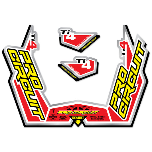 Pro Circuit Muffler Sticker Kit