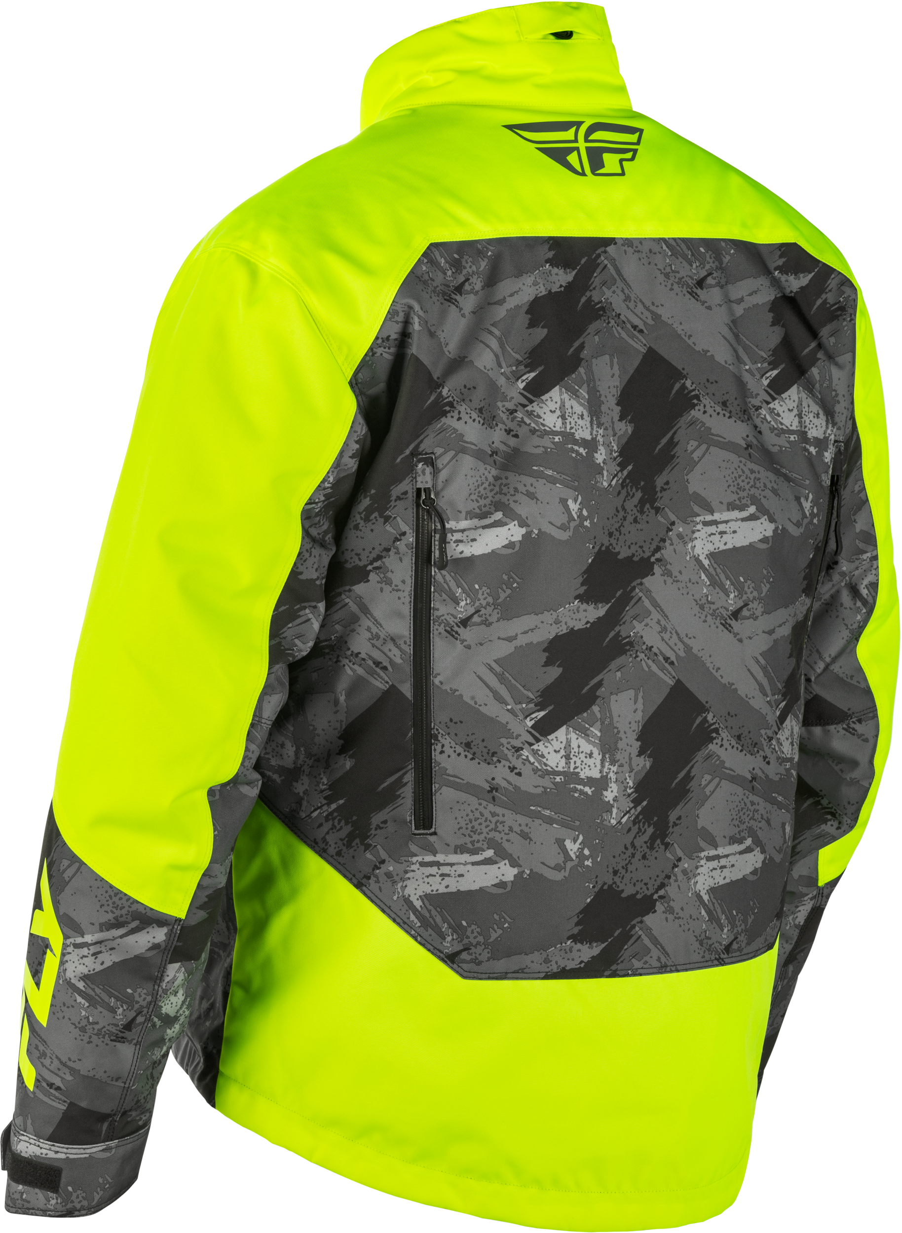 Fly Racing Snx Pro Jacket Hi Vis/Black Large – Adult Snowboarding & Skiing Shell with Thermal Liner